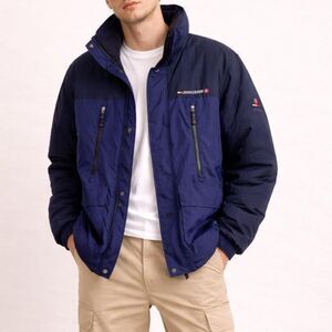 2005 y2k Tommy Hilfiger Performance Wind Stop Ski Parka Jacket Size XL Gorpcore